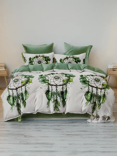 Royalfashion Ensemble de literie à motifs 180x200 3 PIÈCES