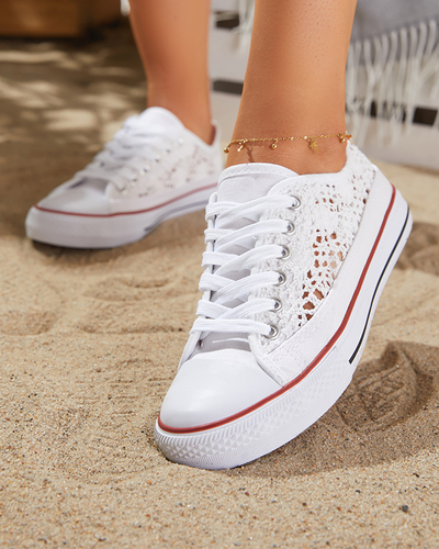 Baskets blanches ajourées pour femme Tareni - Footwear