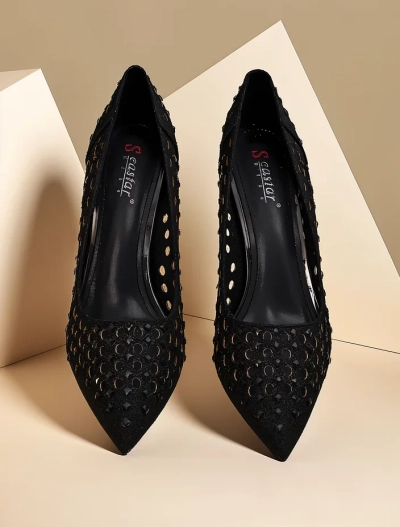 Royalfashion Escarpins ajourés pour femmes Ecatte