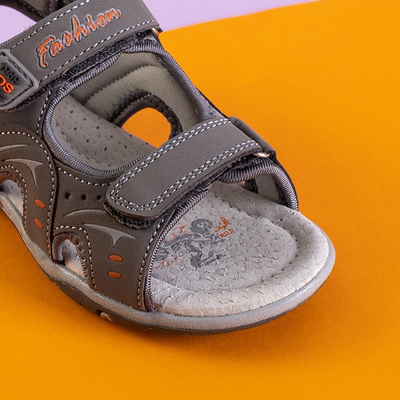 Sandales velcro Tores grises pour garçon - Footwear