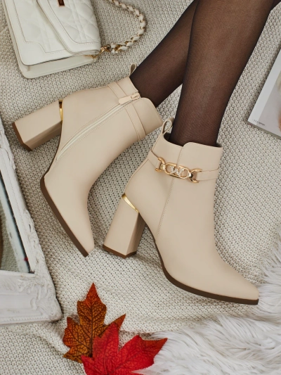 Bottines femme éco suède à talon bloc Ostirena