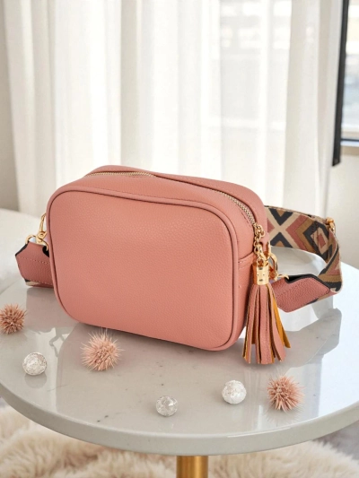 Royalfashion Petit sac à main pour femme en cuir écologique avec bandoulière colorée Kovi Lace