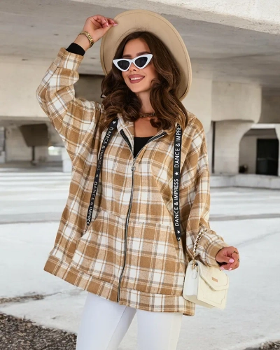 Royalfashion Manteau de type chemise pour femme