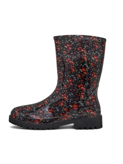 Bottes hautes noires pour femmes avec boucle Alecto- Footwear