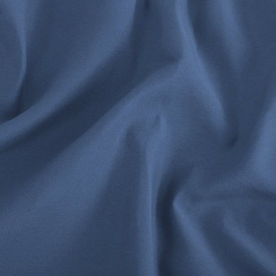 Drap en coton bleu avec une bande élastique 160x200 - Feuilles