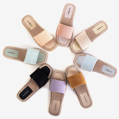 OUTLET Pantoufles Vicoria marron pour femme - Footwear