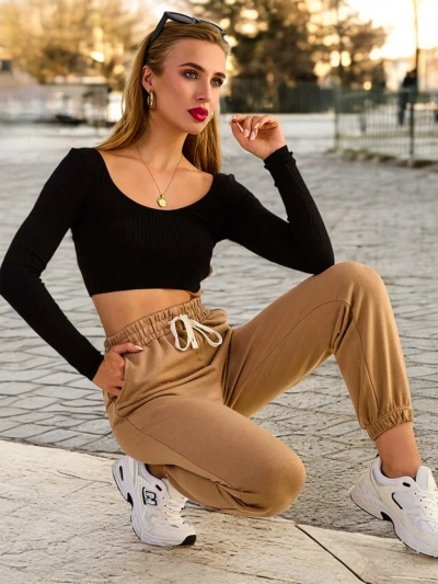 Royalfashion Pantalon de survêtement pour femmes