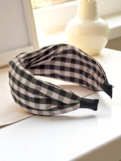 Royalfashion Serre-tête à Carreaux Claras