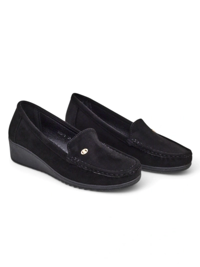 Royalfashion Mocassins pour femmes sur un petit talon Lepolt
