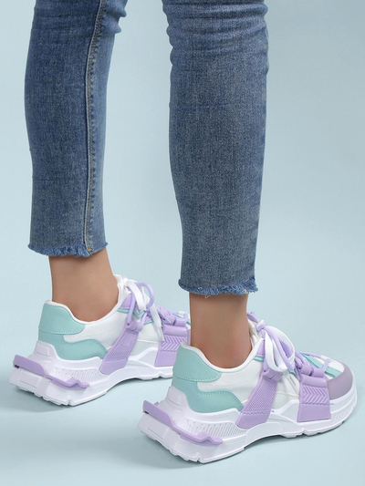 Royalfashion Baskets de sport pour femmes avec inserts en caoutchouc Bubble