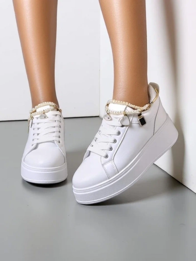 Royalfashion Baskets de sport à plateforme pour femmes Helsas