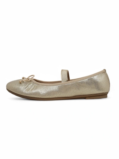 Royalfashion Ballerines brillantes pour femmes avec un nœud et élastique Safte