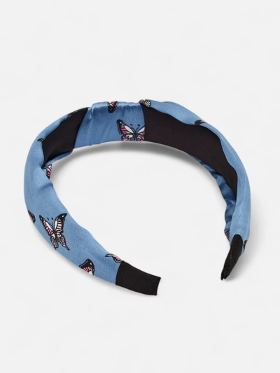 Royalfashion Bandeau à cheveux à carreaux avec papillons Butterfly Weave