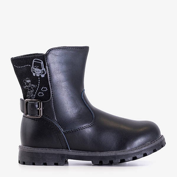 OUTLET Bottes isolées noires pour enfants Oviu - Footwear