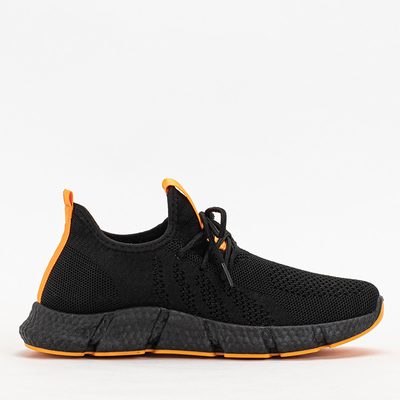 Chaussures de sport femme Bommgi noir et orange - Chaussures