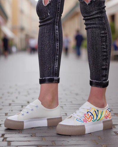 Baskets Royalfashion pour femmes avec imprimé cœur Sercess