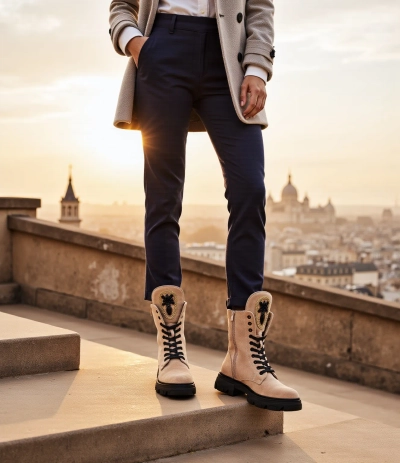Bottes de travail pour femmes en éco-suède Royalfashion Moxox