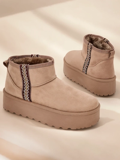 Bottes courtes Royalfashion pour femmes style bottes de neige Haluzi