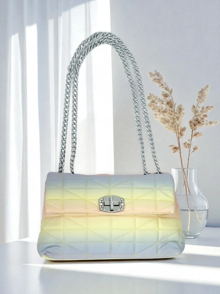 Royalfashion Petit sac à main en similicuir ombré pour femme Sophie Rose