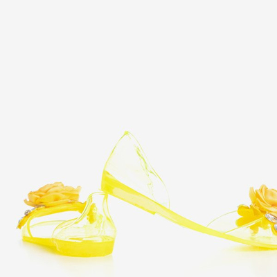 Meliski jaune transparent avec décorations Malia - Footwear