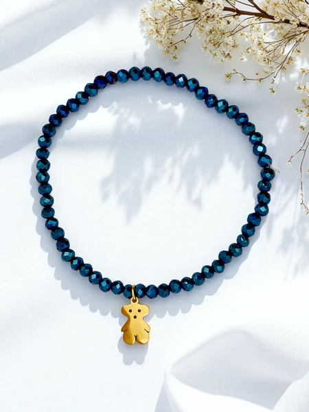 Royalfashion Bracelet pour femme avec pendentif ourson