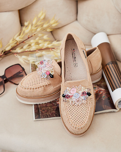 Royalfashion Mokassins avec pierres colorées Restea