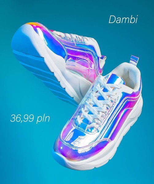 Chaussures holographiques sur une plate-forme épaisse Dambi - Chaussures