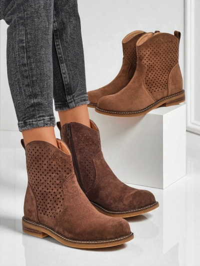 Royalfashion Bottines ajourées pour femmes Toffas