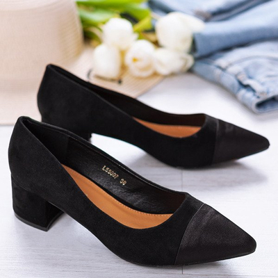 Escarpins noirs sur la tige basse Massikina - Chaussures 1