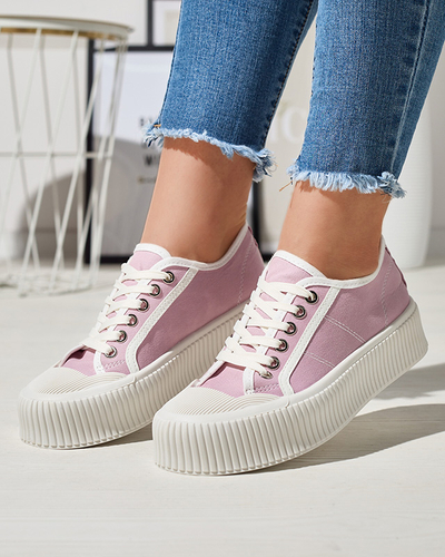 Baskets violettes pour femmes sur une semelle solide Ozerika - Chaussures