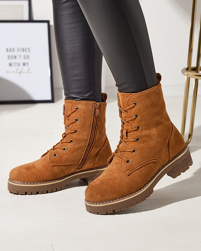 Bottes de trappeur marron pour femmes Priviea - Footwear