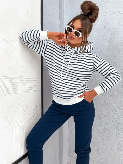Ensemble de survêtement Royalfashion pour femmes à rayures