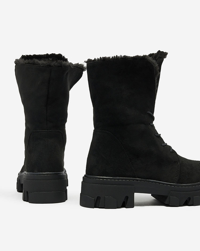 Royalfashion Bottes à lacets pour femmes Cavenma
