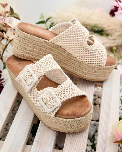 Royalfashion Tongs à plateforme Olcana pour femme