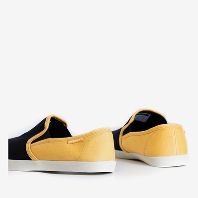 Slip homme jaune et noir Marat - Chaussures
