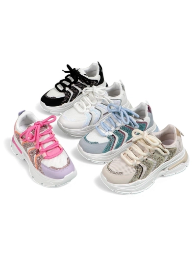 Royalfashion Baskets Sportives à Plateforme pour Femmes Angello