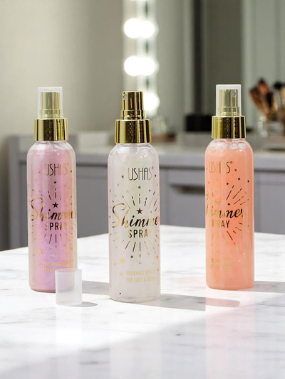 USHAS Spray d'Été - Enlumineur Liquide Visage et Corps Perle