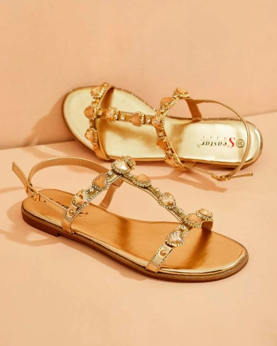 Royalfashion Sandales Selina zirconia pour femme