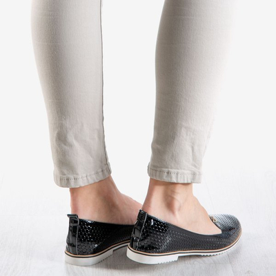 Mocassins vernis noir pour femme Mckenzie - Chaussures 1