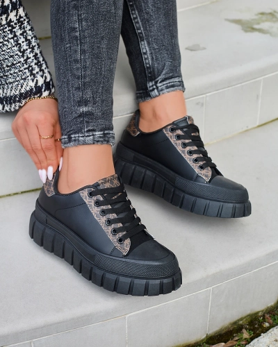 OUTLET Chaussures de sport décontractées noires pour femme Leritic - Footwear