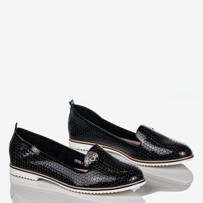 Mocassins vernis noir pour femme Mckenzie - Chaussures 1