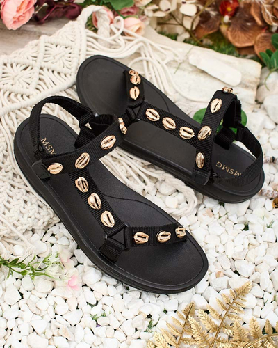 Royalfashion Sandales de sport pour femmes avec coquillages Ediss