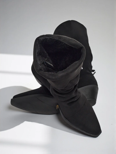 Bottines cow-boy à talons avec franges Selva