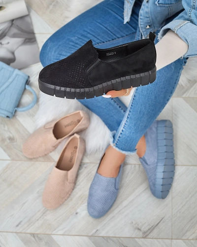 Baskets à enfiler ajourées en poudre pour femme Cegeti - Footwear