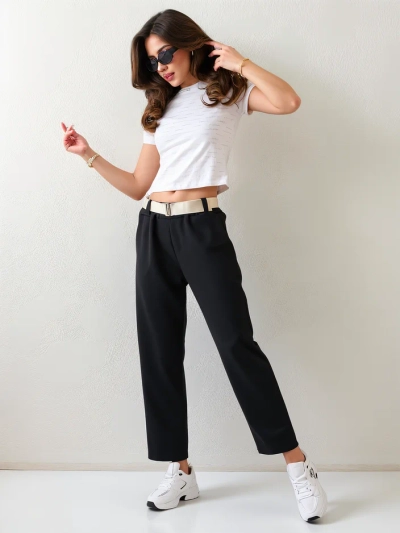 Royalfashion Pantalon droit femme