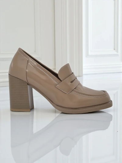 Royalfashion Mocassins pour femmes à talons Minerva