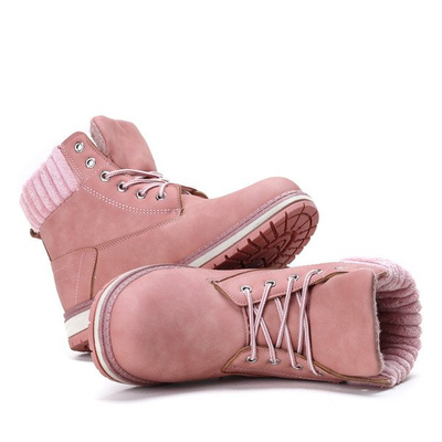 Bottes chaudes Nelia roses - Chaussures