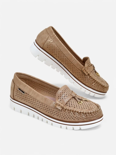 Royalfashion Mocassins perforés pour femmes Elissas