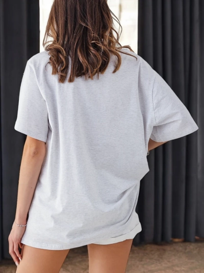 T-shirt en coton pour femme Royalfashion avec imprimé