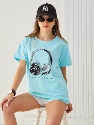 T-shirt en coton pour femmes Royalfashion avec impression